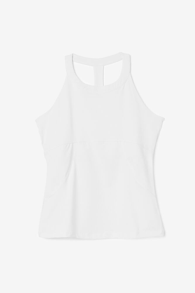 Fila Tank Top Womens White - Essentials Halter - Philippines 5836701-XA